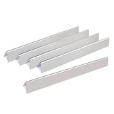 Leship 24.5-inch flavorizer bar front view in durable stainless steel for even heat