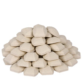 Leship ceramic briquettes 2x2 pack covers the grill surface for even heat