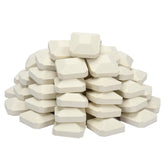 Leship ceramic briquettes 50-pack cover the grill surface for even heat.