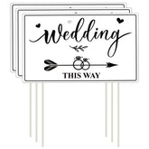 Lesnala this-way sign assembly guides wedding guests.