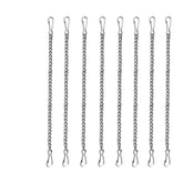 LESYDGSI 8-piece 20-inch chain set with quick links for secure plant and art hanging.