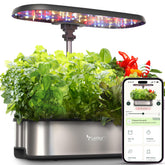 LetPot LPH-SE hydroponic system front view showing compact indoor garden setup
