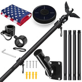 LETSTRY 5FT flag pole kit outdoors on porch for enhanced curb appeal