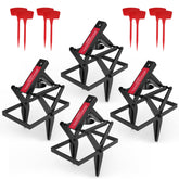 LETYANGER mole traps in black galvanized steel provide effective lawn control.