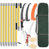 LETYANGER extendable pole saw in yellow for high-branch trimming