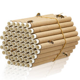Lewtemi brown mason bee tubes for tidy nests and easy replacement in your beekeeping setup.