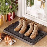 LFCONNECT rubber boot tray, 27.5x16, front view showing entryway organization.