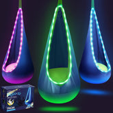 LFSMVT light-up kids pod swing seat blue with LED colors