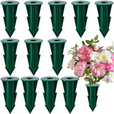 LFUTARI memorial flower holder ground spike stabilizes outdoor artificial blooms