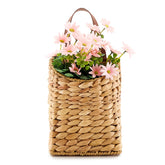 LGENHOOM front door basket made of water hyacinth adds natural charm and welcoming decor.