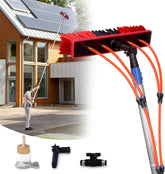 LGEXRCH 35ft water-fed pole kit extended for hard-to-reach windows and solar panels.