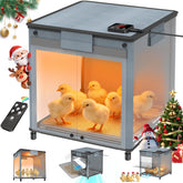 Lgtlqt chicken brooder box front view showing compact 12x12x12 design for easy setup.