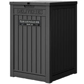 LHBGO delivery box outdoors with spacious interior for multiple packages.