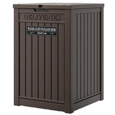 LHBGO delivery box outdoor sturdy resin with spacious interior for packages.