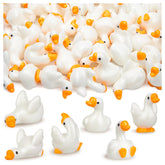 LHSYFBZ 36pc mini resin goose figurines brighten desks and shelves.