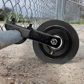 LIBEROLL farm gate wheel 6x2 solid rubber for rugged outdoor use