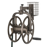 Liberty Garden 712 single-arm navigator rotating reel enables easy 360-degree watering.