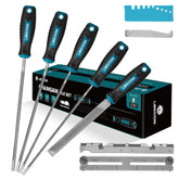 LIBRATON chainsaw file set with 5-32 inch size for precise sharpening.