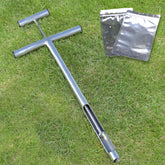 Lichtund 16inch soil probe in stainless steel for durable lawn sampling