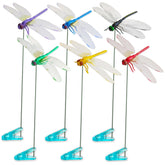 Lidengle dragonfly clips six colors pack enhances garden decor