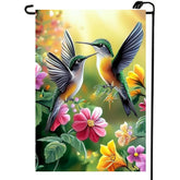 LienzoFest spring-summer hummingbird flag 12x18 for bright front yard display.