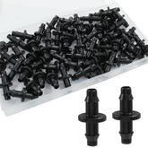 LifCratms barbed coupling fittings for 1-4 inch tubing provide a secure, leak-free irrigation connection.