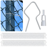 LIFENCE 100-pack T-Post Clips ready for quick fence installations on farms.