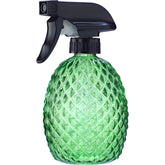 LIFHUB glass plant mister bottle in green with diamond pattern for even indoor hydration