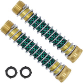 Lifynste garden hose extension adapter highlighting brass body and kink protection benefits