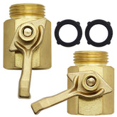 Lifynste heavy-duty brass valve with 3-4 inch thread for durable hose control.