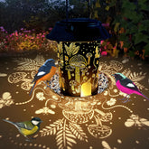 LIJIAHANG solar bird feeder with day-night function attracts yard birds