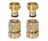 LIKAGE brass hose quick connect packaging shows a two-pack kit for easy setup.