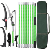 Likeem 30 Feet Tree Pole Pruner head enabling high-branch pruning from the ground.