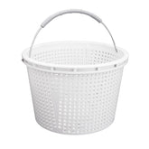 LikeLion 8-inch pool skimmer basket top view shows rugged construction for durable debris capture.