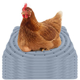 Lil'Clucker nesting pad 12x12 gray top view showing a soft surface for hens