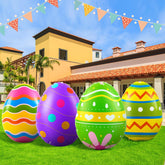 Liliful giant Easter egg display front view for vibrant yard decor
