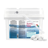 LilPoolises bromine tablets bottle for consistent sanitization in spa water.