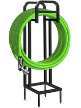 Lilybud heavy-duty hose holder with four-leg base for stable outdoor use.