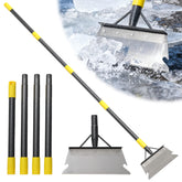 Lilyvane Garden Flat Shovel with ice-scraper blade clears ice and snow efficiently.