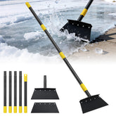 Lilyvane ice scraper with 11-inch blade clears packed snow efficiently