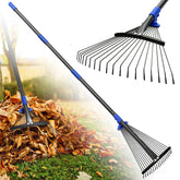 Lilyvane rake head adjustable from 8 to 17 inches for precision in tight spaces