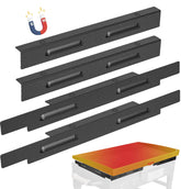 LimeCare wind guard front view with magnetic mounting for Blackstone 28-inch griddle