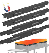 LimeCare Wind Guard magnetic attachment on griddle edge improves stability and heat control