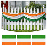 LinaGarten St Patrick's Day bunting banner for outdoor display with festive curb appeal