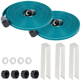 LINEX Sprinkler-Soaker Hose 25ft 2-pack waters lawns efficiently and adapts to spaces.
