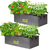 Linksandt fabric grow bags two-pack with handles for easy indoor outdoor gardening