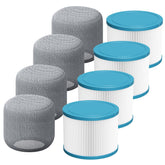 LINNIW spa filter showing RELXTIME compatibility for easy replacement