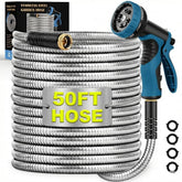 LINODI garden hose 50ft extended reach for effortless watering.