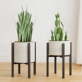 Linpla adjustable plant stand fits 8-12 inch pots for flexible indoor placement