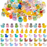 LionWell mini resin ducks glow-in-the-dark for enchanting night displays.